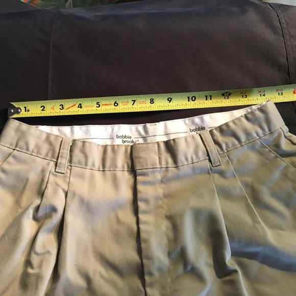 EUC Bobbie Brooks Khaki pleated pants 16 Petite - Picture 3 of 7